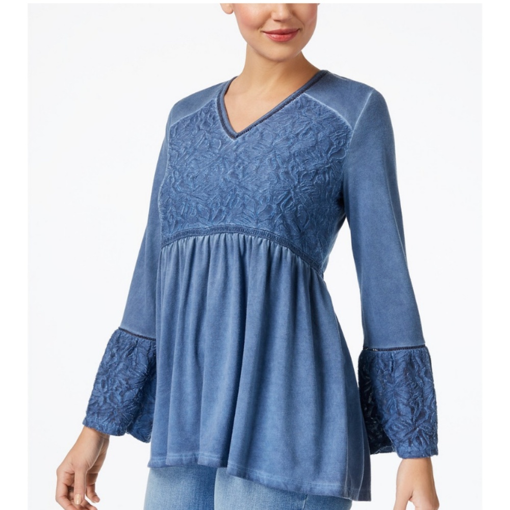 NWT Style & Co Peasant Top